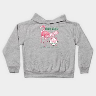 Miami Beach Flamingos Kids Hoodie